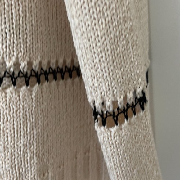 NWT TWINSET Italy Viscose striped cardigan with buttons - Picture 12 of 14